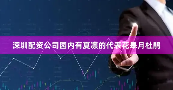 深圳配资公司园内有夏凛的代表花皋月杜鹃